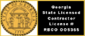 GA State Licensed Contractor License #RBCO 005355 logo